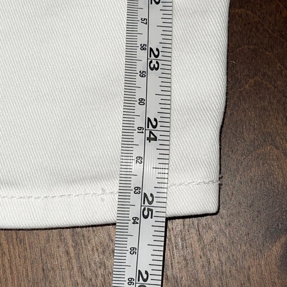 Ella moss White High Waisted Straight Leg Cropped Jeans Sz. 29/8 - Picture 14 of 17